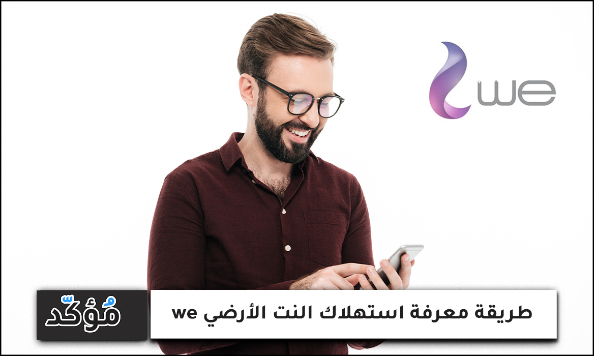 طريقة معرفة استهلاك النت الأرضي we برقم التليفون